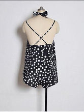 Load image into Gallery viewer, Sexy Bohemia Vacacion Halterneck Polka Dot Backless Jumpsuit
