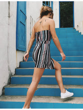 Load image into Gallery viewer, Stripe Strapless Beach Rompers
