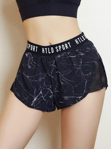 Hot Women Sport Shorts Quick Drying Breathable Elastic Waist for Yoga Running Fitness Summer
