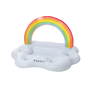 Rainbow Inflatable Floating Wine Serve Swimming Toy