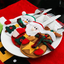 Load image into Gallery viewer, Santa Claus Snowman Knifes Forks Bag Christmas Party Decoration
