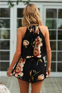 Flower Sleeveless Beach Rompers