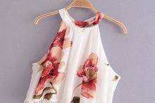 Load image into Gallery viewer, Flower Sleeveless Beach Rompers
