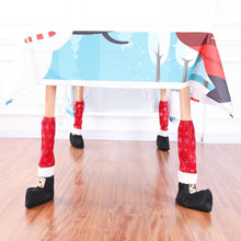 Load image into Gallery viewer, 4Pcs Christmas Table Leg Covers Chair Socks Santa Feet Shoes
