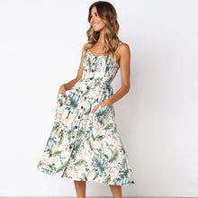 Load image into Gallery viewer, Summer Bohemian Print and Women&#39;s Medium-length Lug Skirt
