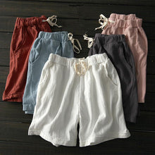 Load image into Gallery viewer, Casual Pants Cotton Linen Large Size Linen Slim Slim Pants
