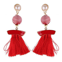 Load image into Gallery viewer, New arrival selectable silk tassel metal beads cap charm for bohemia style Xmas party
