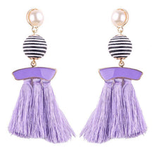 Load image into Gallery viewer, New arrival selectable silk tassel metal beads cap charm for bohemia style Xmas party
