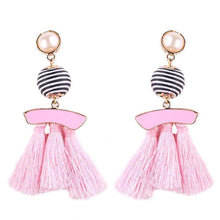 Load image into Gallery viewer, New arrival selectable silk tassel metal beads cap charm for bohemia style Xmas party
