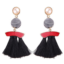 Load image into Gallery viewer, New arrival selectable silk tassel metal beads cap charm for bohemia style Xmas party
