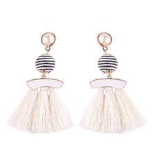 Load image into Gallery viewer, New arrival selectable silk tassel metal beads cap charm for bohemia style Xmas party
