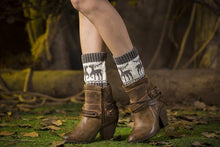 Load image into Gallery viewer, Boot cuff thick short-sleeved thick thick bamboo knit wool yarn socks - 10
