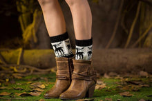 Load image into Gallery viewer, Boot cuff thick short-sleeved thick thick bamboo knit wool yarn socks - 10
