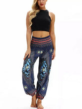 Load image into Gallery viewer, Loose Printed Wide Leg Pants Yoga Fitness Casual Pants Yoga Pants
