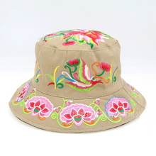 Load image into Gallery viewer, New Embroidered Sun Hat Full Embroidered National Wind Lady Round Hat
