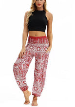 Load image into Gallery viewer, Printed belly dance pants women loose casual yoga pants
