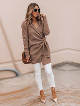 Load image into Gallery viewer, Casual Solid Color V-Neck Long Sleeves Outwear
