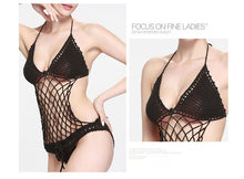 Load image into Gallery viewer, Sexy Crochet Mesh Swimsuit Suit Handmade One Piece
