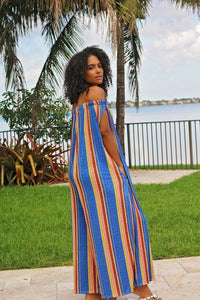 Loose Casual Off Shoulder Wide Leg Pants Jumpsuit