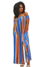 Load image into Gallery viewer, Loose Casual Off Shoulder Wide Leg Pants Jumpsuit
