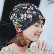 Load image into Gallery viewer, Boho Lace Floral Double-layer Casual Outdoor Hat
