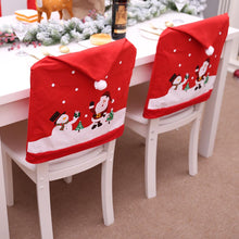 Load image into Gallery viewer, Christmas decorations snowman chair cover hotel restaurant holiday decorations
