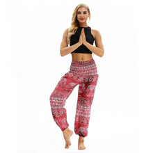 Load image into Gallery viewer, Belly dance sports loose wide-legged pants travel yoga pants casual lantern pants.
