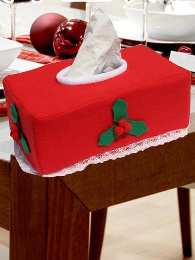 Christmas Decorations Tissue Box Coverf