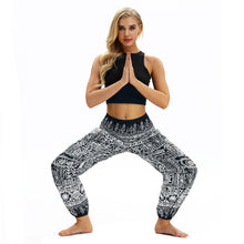 Load image into Gallery viewer, Printed belly dance pants women loose casual yoga pants
