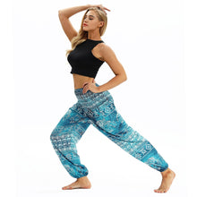 Load image into Gallery viewer, Belly dance sports loose wide-legged pants travel yoga pants casual lantern pants.
