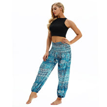 Load image into Gallery viewer, Belly dance sports loose wide-legged pants travel yoga pants casual lantern pants.
