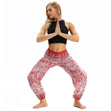 Load image into Gallery viewer, Printed belly dance pants women loose casual yoga pants
