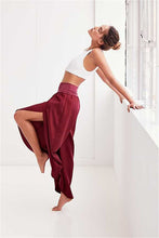 Load image into Gallery viewer, Solid Color Wide Leg Split Bottom Casual Pants
