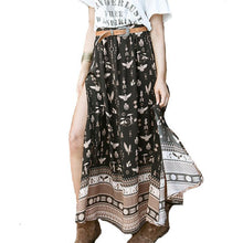 Load image into Gallery viewer, Boho Side Split Beach Bust Skirt
