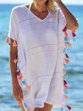 Load image into Gallery viewer, Women Beachwear Swimwear Beach Wear Tassel Cover Up
