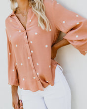 Load image into Gallery viewer, Polka Dot Puff Sleeve Tops Shirt Blouse
