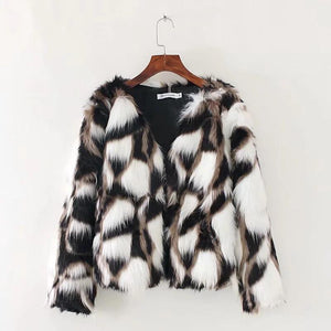 Autumn Winter New Short Imitation Fox Fur Coat