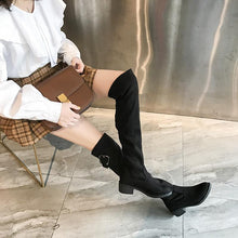 Load image into Gallery viewer, Fashion Winter Black Over The Knee Boots
