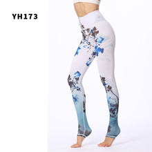 Load image into Gallery viewer, Stylish Yoga Clothes Printed Yoga Pants Women&#39;s Tight High Waist Hip Lifting and Foot Stepping Pants Sports Fitness Pants
