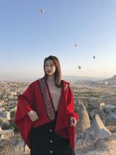 Load image into Gallery viewer, Folk Style Hooded Thick Warm Tibet Travel Scarf Shawl Cloak

