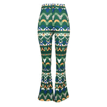 Load image into Gallery viewer, Yt3073 Fashionable Floral Print Green Leisure Pants Women&#39;s Printed Micro Trumpet Trousers
