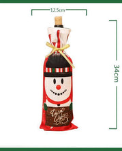 Load image into Gallery viewer, 2018 Christmas decorations red wine bottle set
