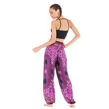 Load image into Gallery viewer, Fashion Thai Casual Yoga Pants Knickers Yoga Suit Women Cotton 52 Loose Floral Pants
