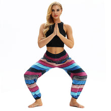 Load image into Gallery viewer, Women&#39;s Casual Light Lantern Stripe Dance Pants Popular In Autumn Yoga Loose Pants
