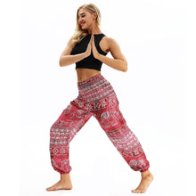 Load image into Gallery viewer, Square Elephant Pattern Digital Printing Yoga Pants Loose Women&#39;s Sports Lantern Pants Belly Dance Casual Yoga Pants 3
