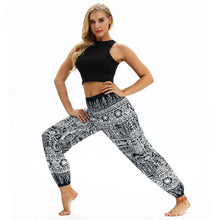 Load image into Gallery viewer, Totem print Women&#39;s Casual Light Lantern Dance Pants Popular In Autumn Yoga Loose Pants
