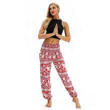 Load image into Gallery viewer, Square Elephant Pattern Digital Printing Yoga Pants Loose Women&#39;s Sports Lantern Pants Belly Dance Casual Yoga Pants 3
