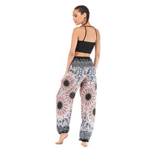 Load image into Gallery viewer, Fashion Thai Casual Yoga Pants Knickers Yoga Suit Women Cotton 52 Loose Floral Pants
