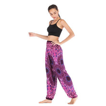 Load image into Gallery viewer, Fashion Thai Casual Yoga Pants Knickers Yoga Suit Women Cotton 52 Loose Floral Pants
