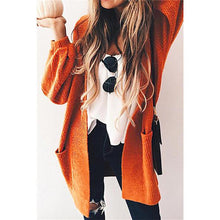 Load image into Gallery viewer, Casual Solid Color Knitted Cardigan Sweater
